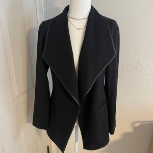 NWOT Calvin Klein Women's Black Draped Blazer